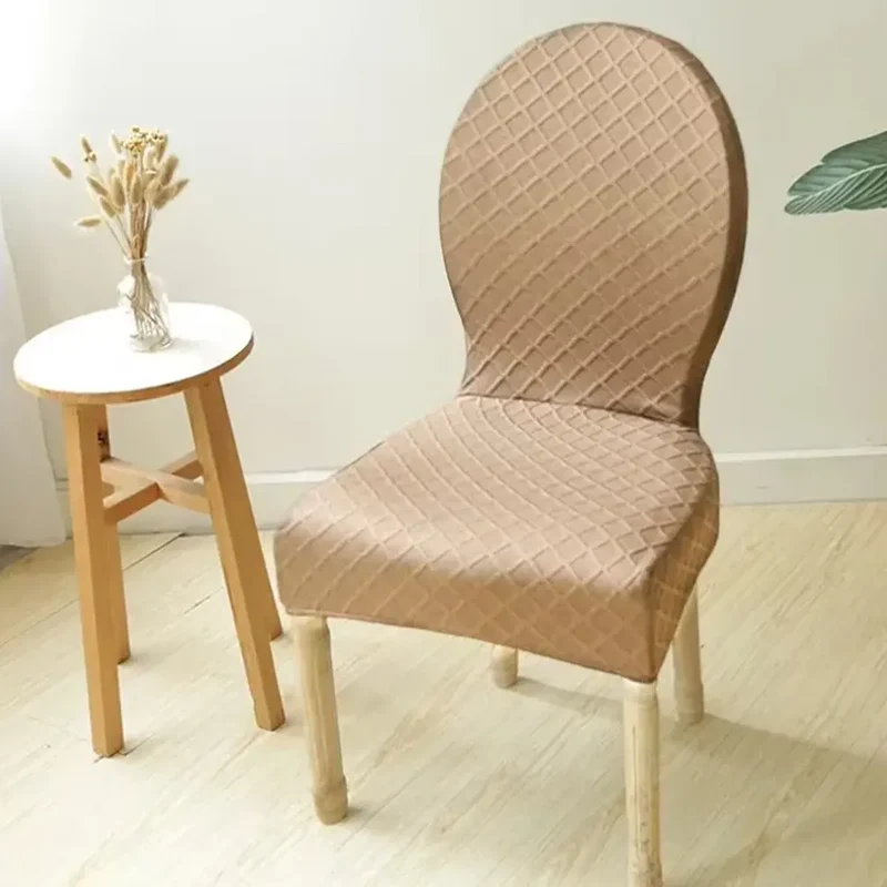 Housse de chaise baroque extensible anti griffes motif losange