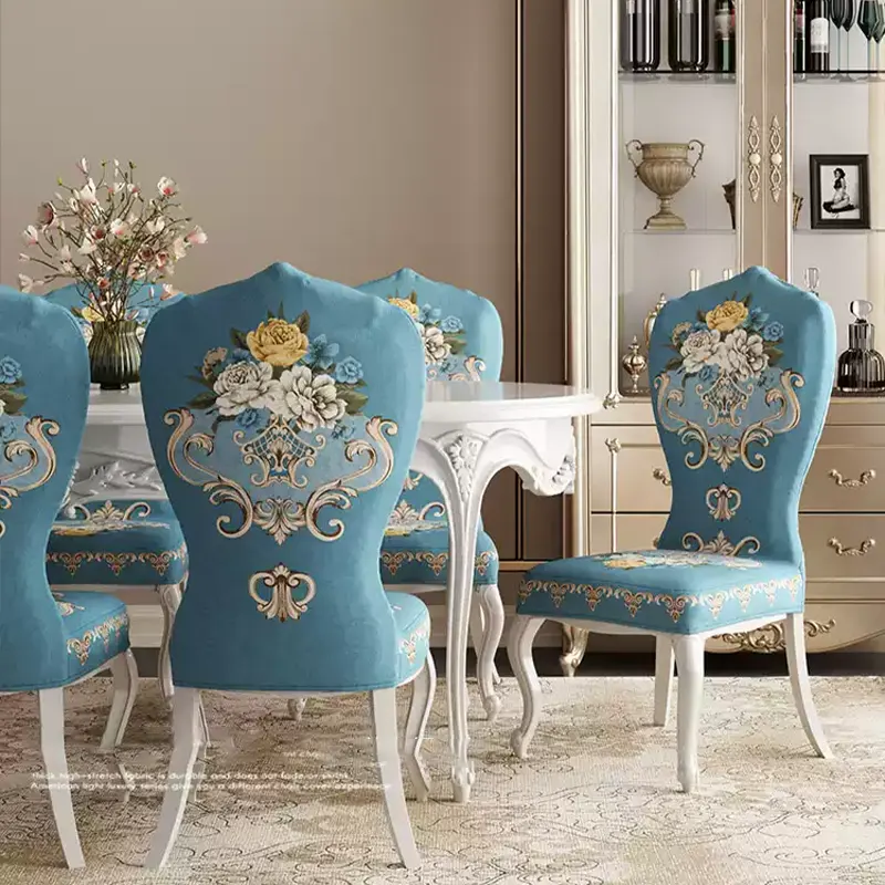 Housse de fauteuil chaise baroque louis 16 ancienne