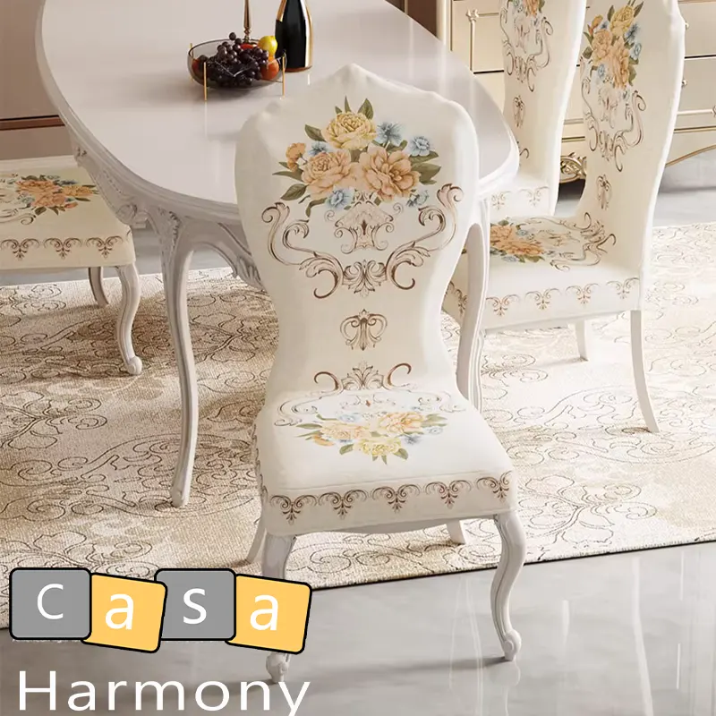 Housse de fauteuil chaise baroque louis 16 ancienne