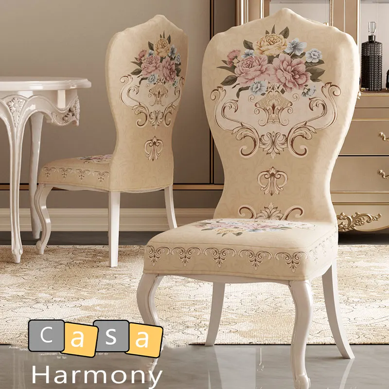 Housse de fauteuil chaise baroque louis 16 ancienne