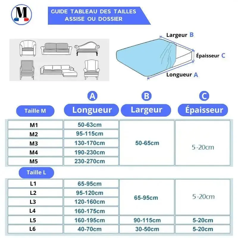Housse Beige Coussin D'assise & Dossier