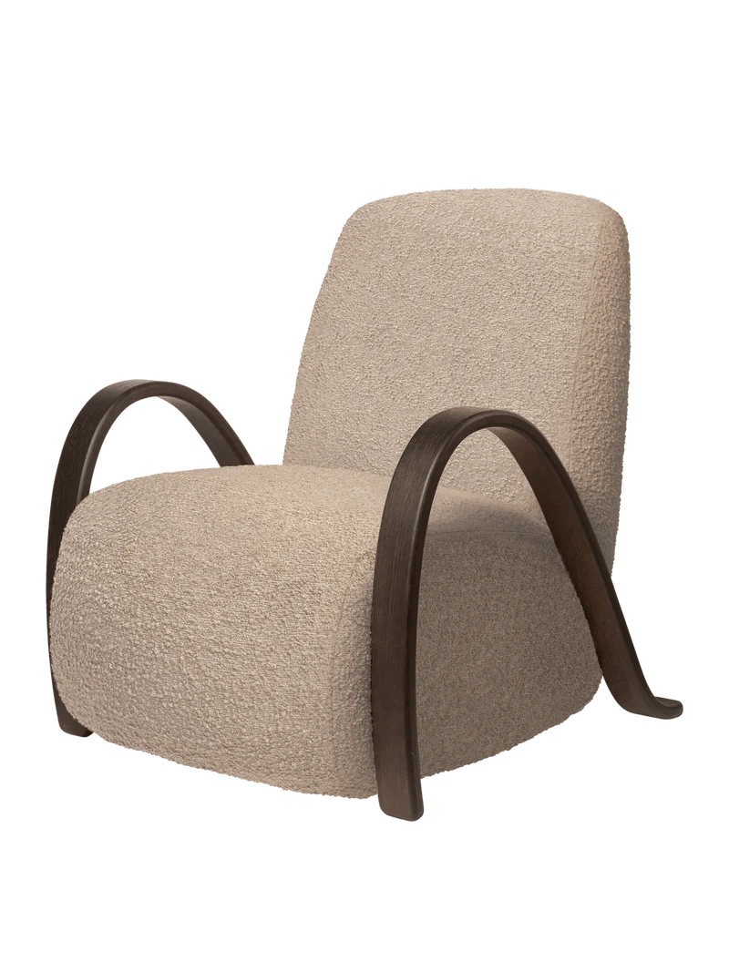 Buur Lounge Chair - Raw Bouclé - Natural