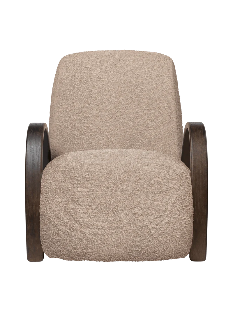 Buur Lounge Chair - Raw Bouclé - Natural