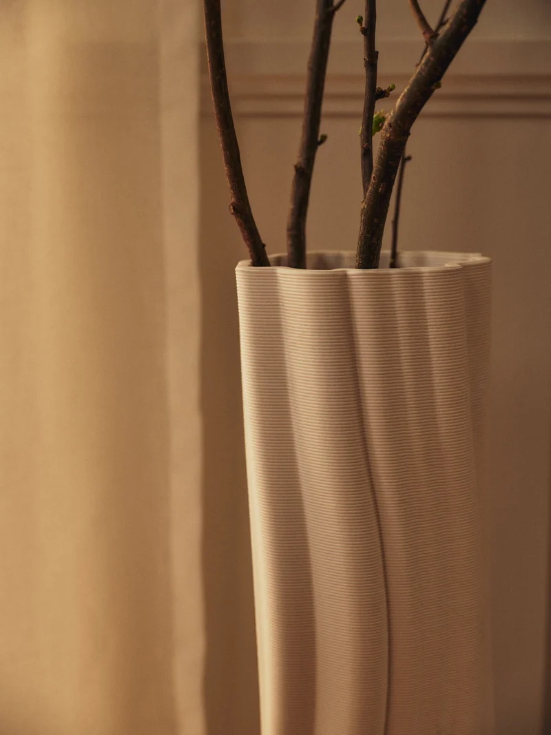 Rylith Floor Vase - Off-White