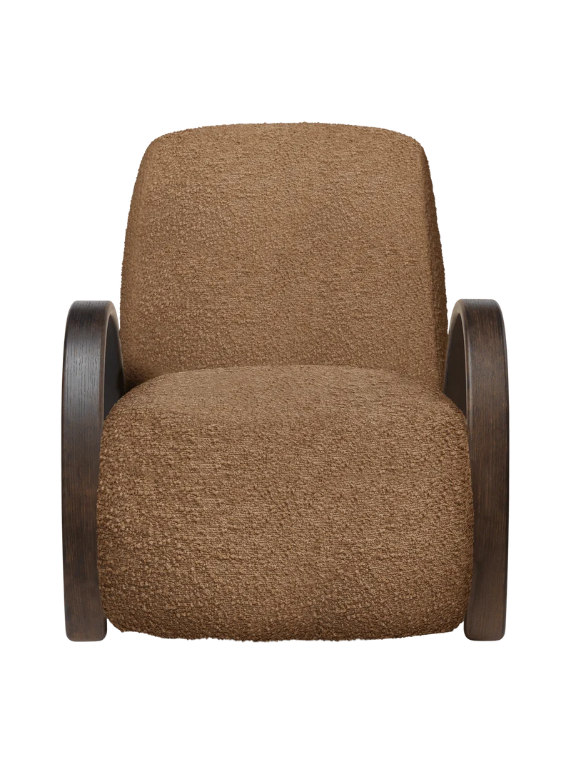 Buur Lounge Chair - Raw Bouclé - Tan
