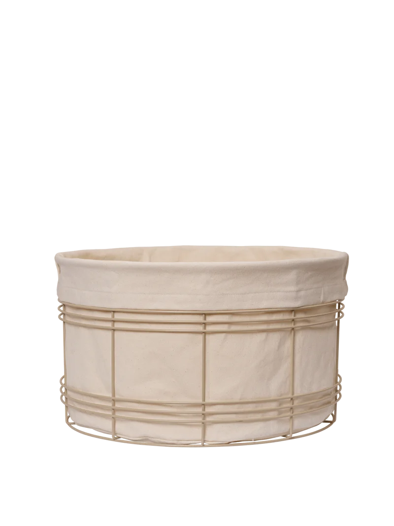 Fio Basket - Low - Cashmere/Natural