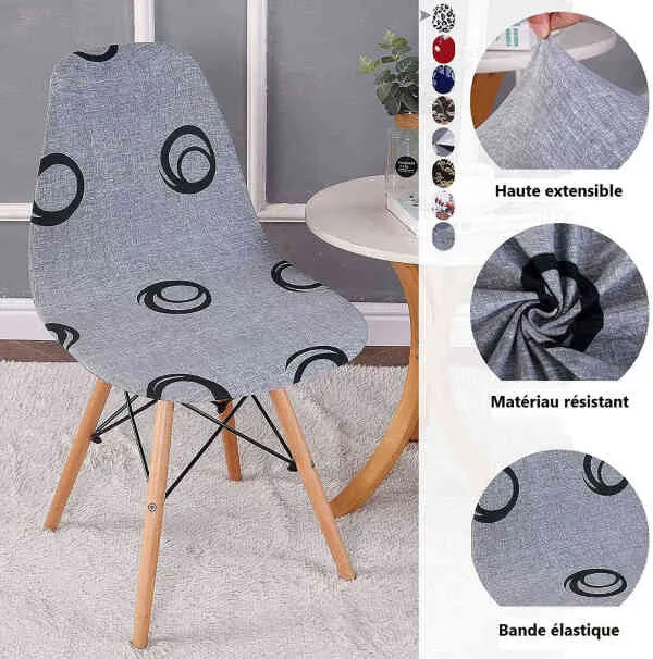 Housse de Chaise Scandinave - Eyes
