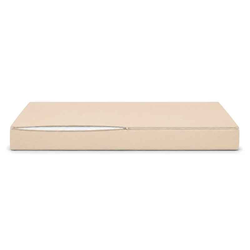Ensemble Coussins Salon Jardin 120x60 Beige - Déhoussable & Anti-UV (1 Assise + 2 Dossiers)
