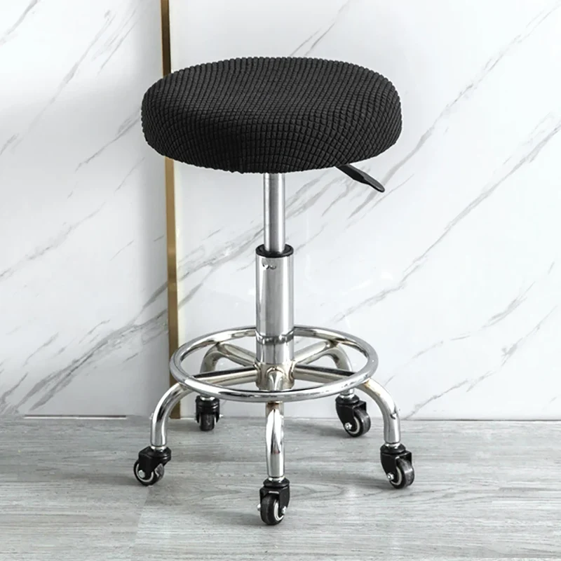 Housse de tabouret rond super extensible micro fibres