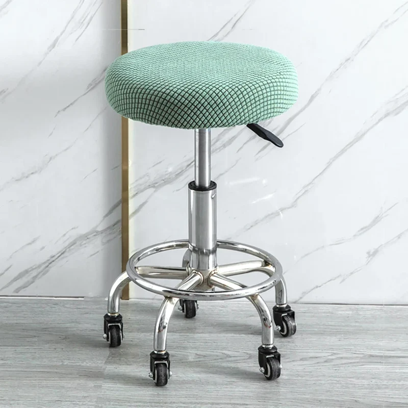 Housse de tabouret rond super extensible micro fibres