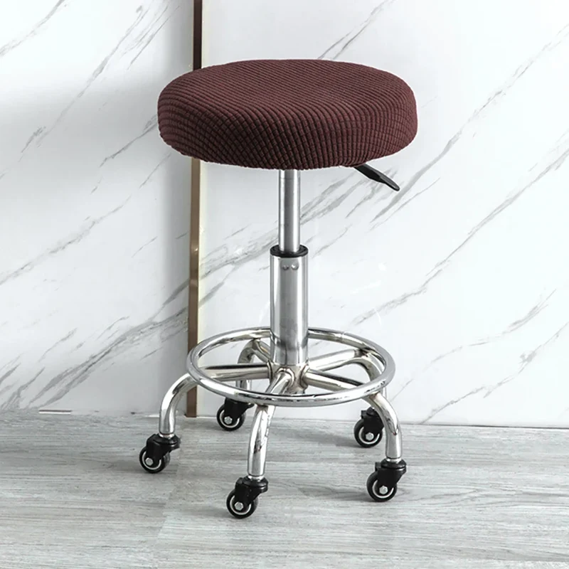 Housse de tabouret rond super extensible micro fibres