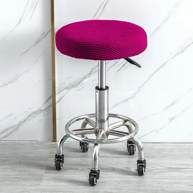 Housse de tabouret rond super extensible micro fibres