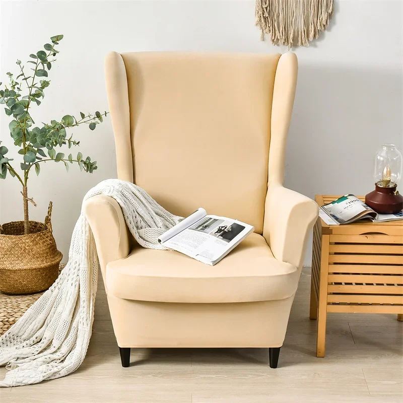 Housses pour fauteuil IKEA STRANDMON tissu lisse lycra couleurs unies