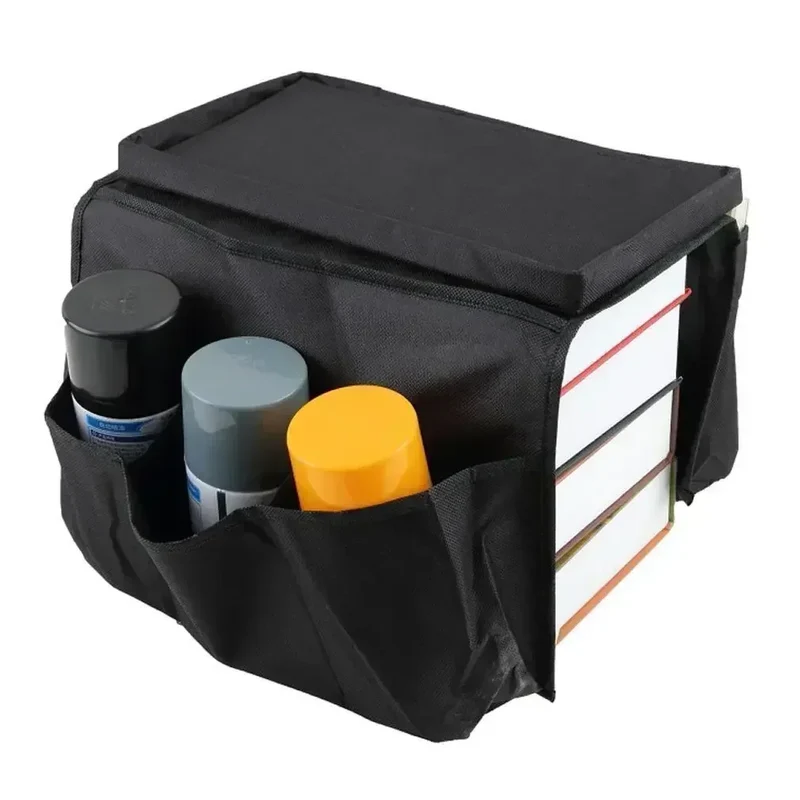 Organisateur d'accoudoir imperméable avec petit plateau et poches intégrées