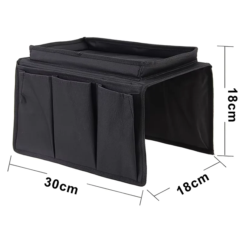 Organisateur d'accoudoir imperméable avec petit plateau et poches intégrées