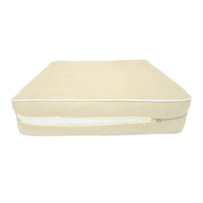 Ensemble Coussins Premium 50x50 Jaune Beurre - Épais 12cm & Finition Passepoil