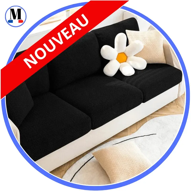 Housse Noir Coussin D'assise & Dossier