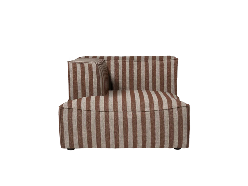 Catena Sofa Chaise Longue Left L600 - Louisiana - Sand/Chocolate