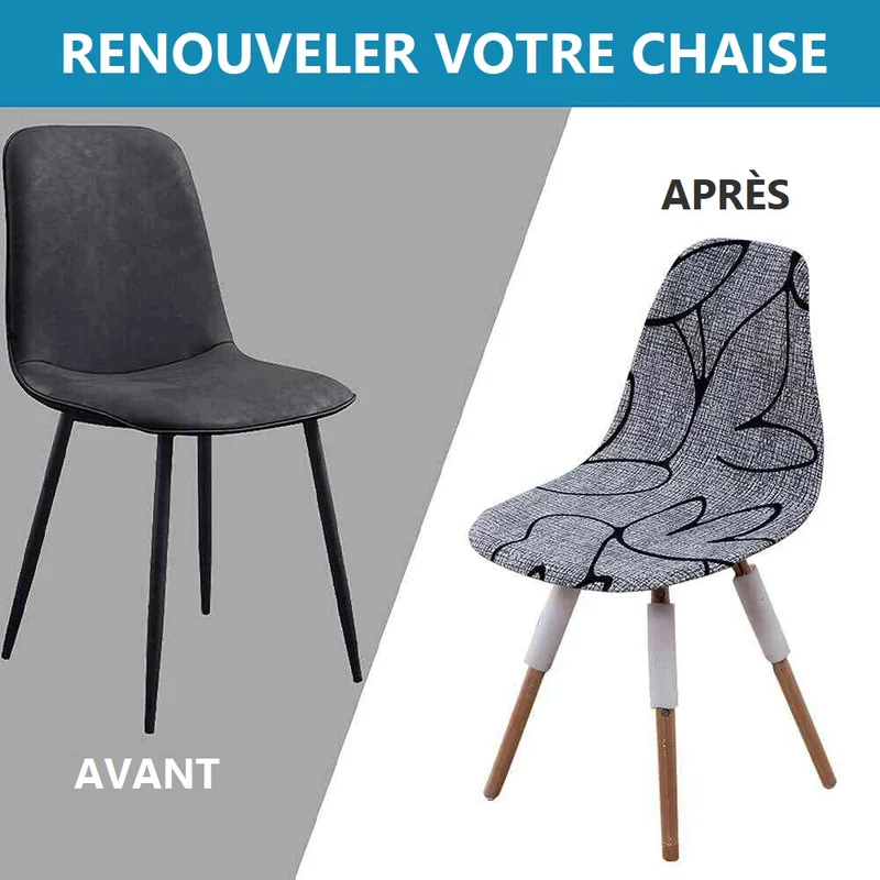Housse de Chaise Scandinave - Métal