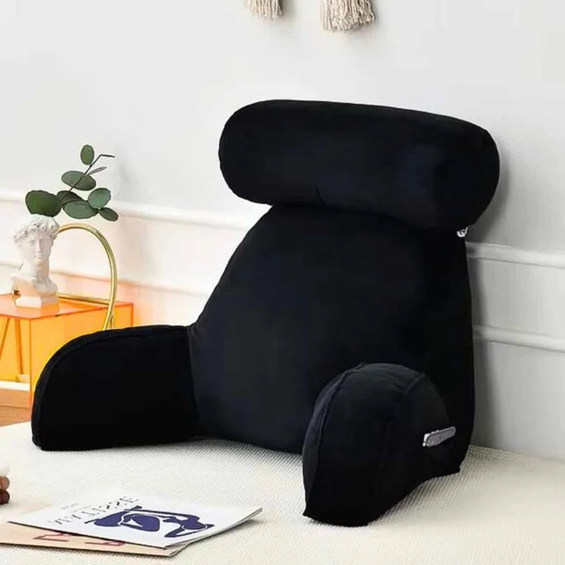 Coussin de Lecture à Accoudoirs Noir !