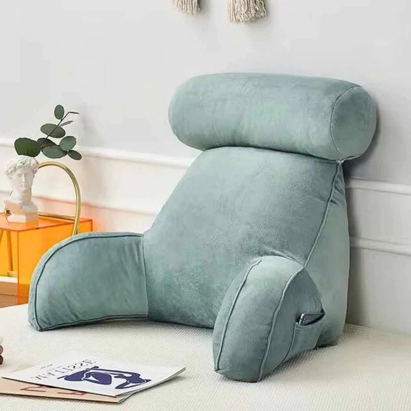 Coussin de Lecture à Accoudoirs Bleu !