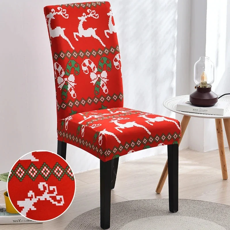 Housse de chaise de salle à manger spécial noël