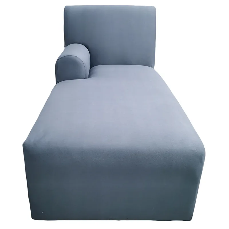 Housse pour méridienne avec accoudoir, chaise longue en lycra extensible