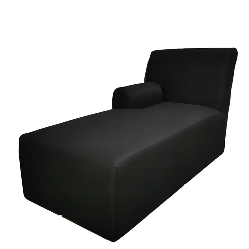 Housse pour méridienne avec accoudoir, chaise longue en lycra extensible