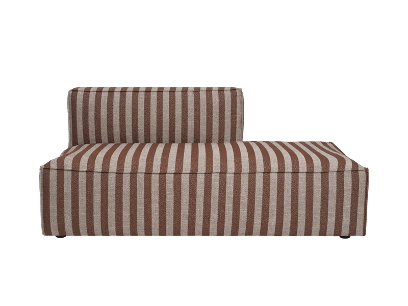 Catena Sofa Open End Right L301 - Louisiana - Sand/Chocolate