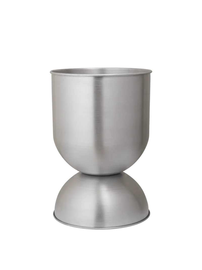 Hourglass Pot - Medium - Aluminium