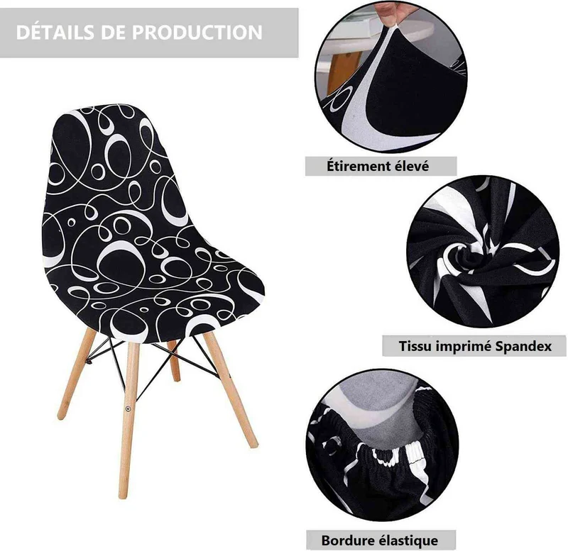 Housse de Chaise Scandinave - Élégance Moderne & Protection Optimale