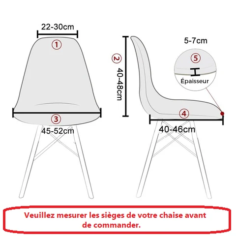 Housse de Chaise Scandinave - Élégance Moderne & Protection Optimale