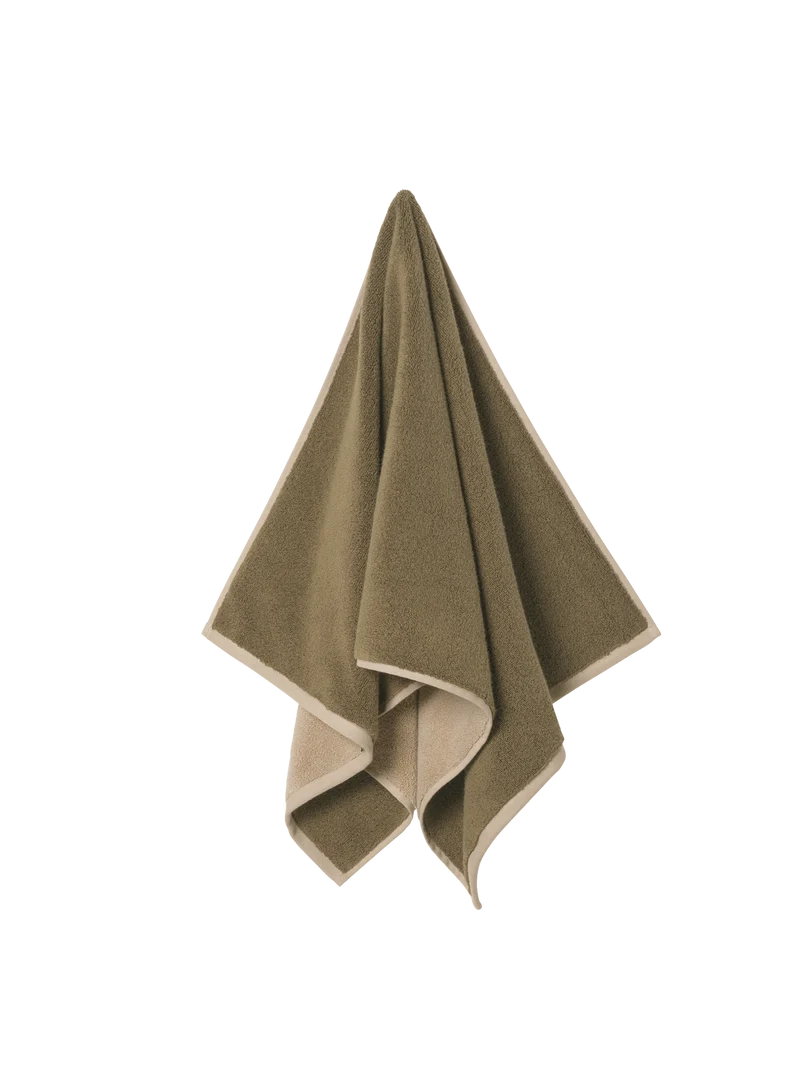 Ekko Bath Towel - Olive/Cashmere