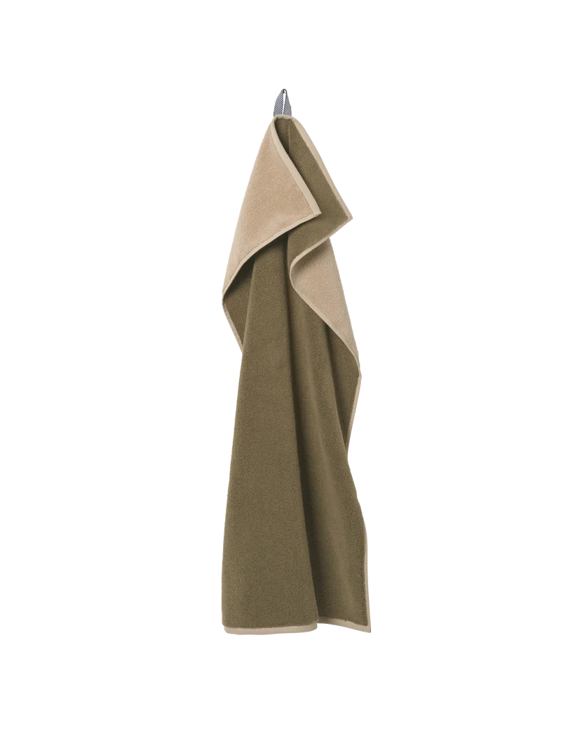 Ekko Bath Towel - Olive/Cashmere