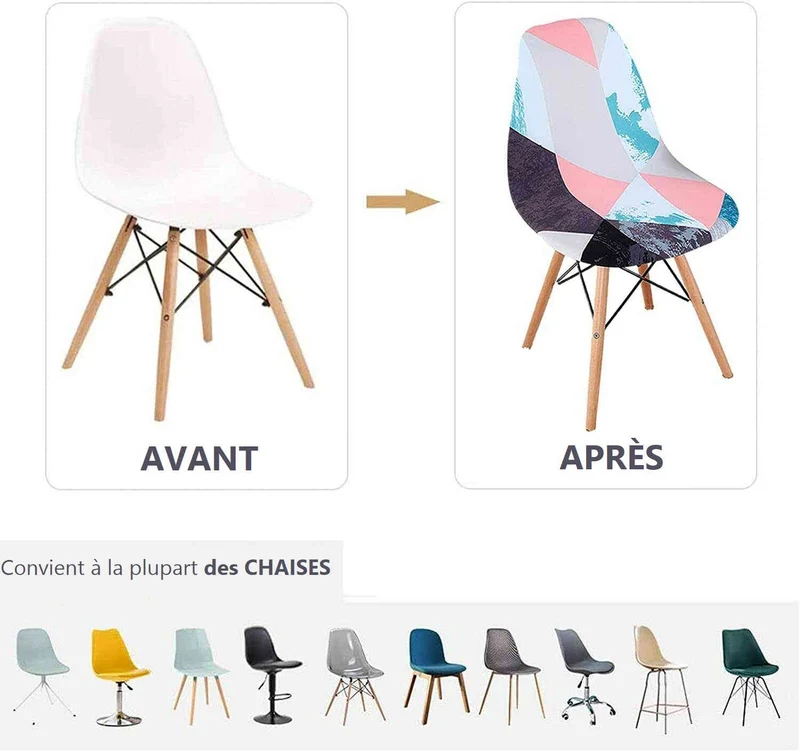 Housse de Chaise Scandinave - Fantasme
