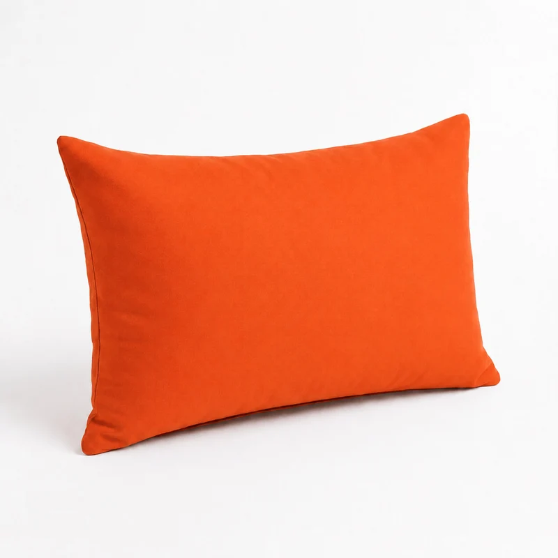 Lot de 2 Coussins d'Appoint 60x35 Orange - Déco Jardin & Déhoussable