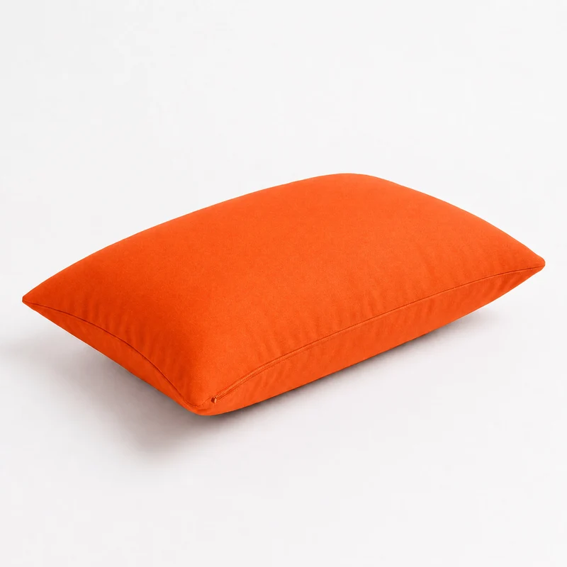 Lot de 2 Coussins d'Appoint 60x35 Orange - Déco Jardin & Déhoussable