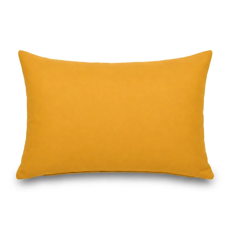 Lot de 2 Coussins d'Appoint 60x35 Jaune - Déco Jardin & Déhoussable