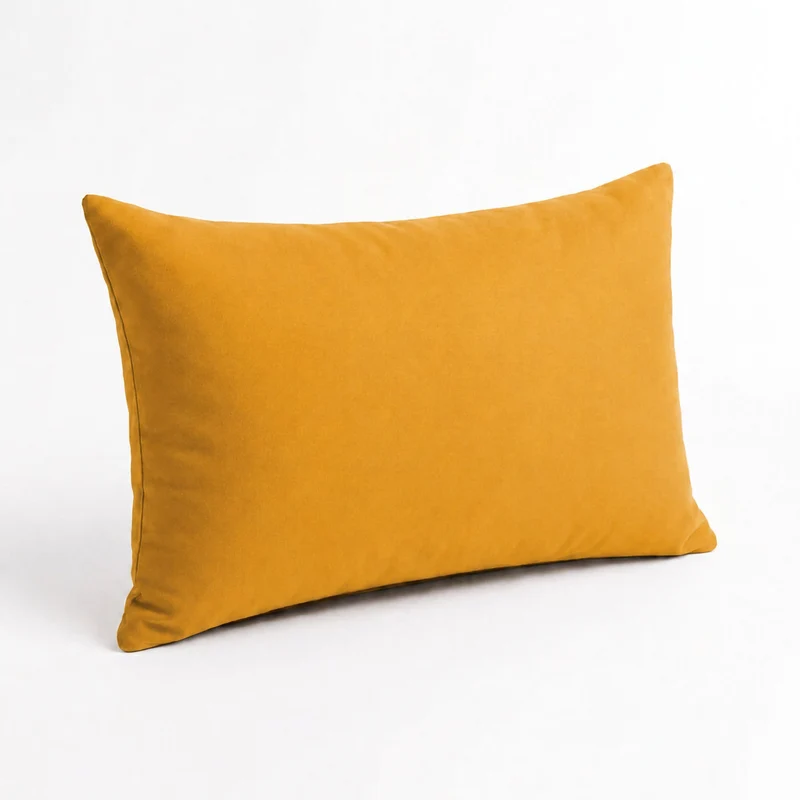 Lot de 2 Coussins d'Appoint 60x35 Jaune - Déco Jardin & Déhoussable
