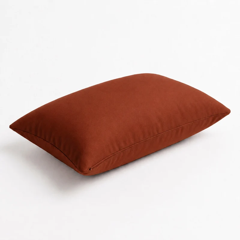 Lot de 2 Coussins d'Appoint 60x35 Terracotta - Déco Jardin & Déhoussable