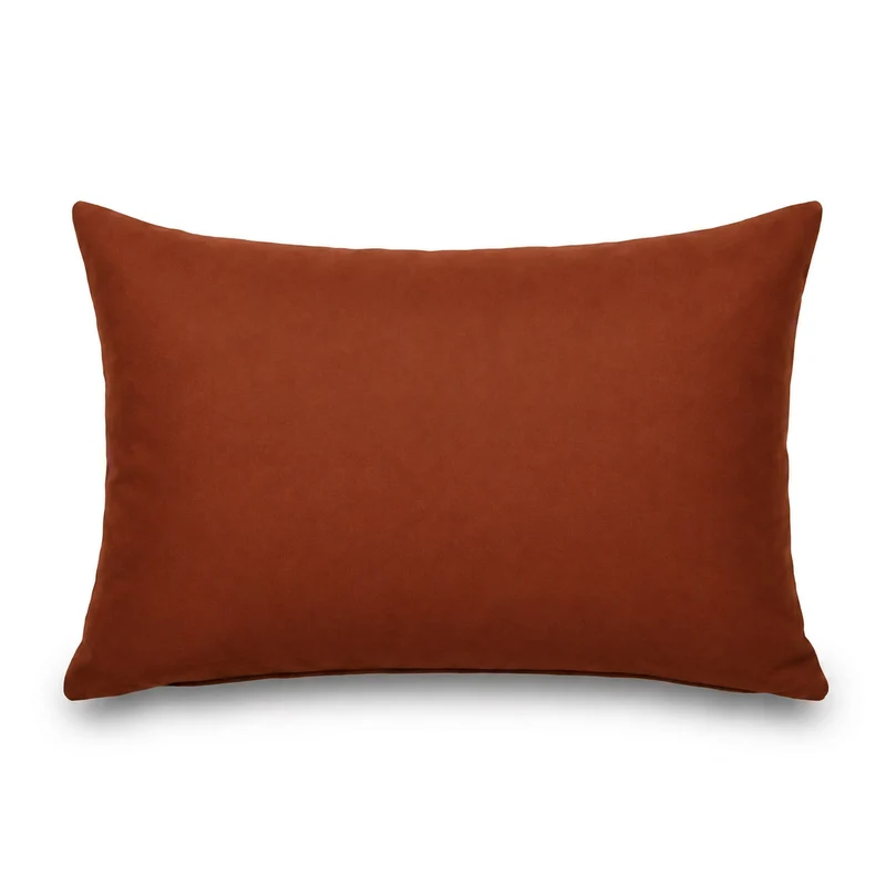 Lot de 2 Coussins d'Appoint 60x35 Terracotta - Déco Jardin & Déhoussable