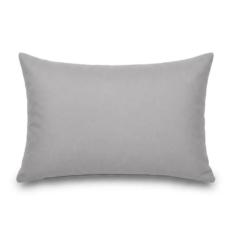 Lot de 2 Coussins d'Appoint 60x35 Gris Galet - Déco Jardin & Déhoussable