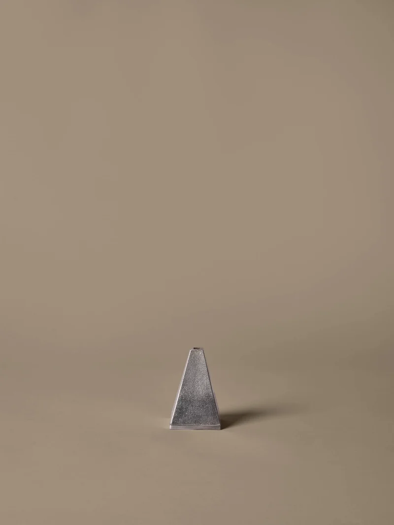 Pyra Incense Cone Burner - Brushed Aluminium