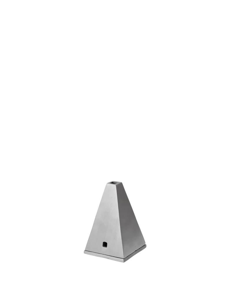 Pyra Incense Cone Burner - Brushed Aluminium