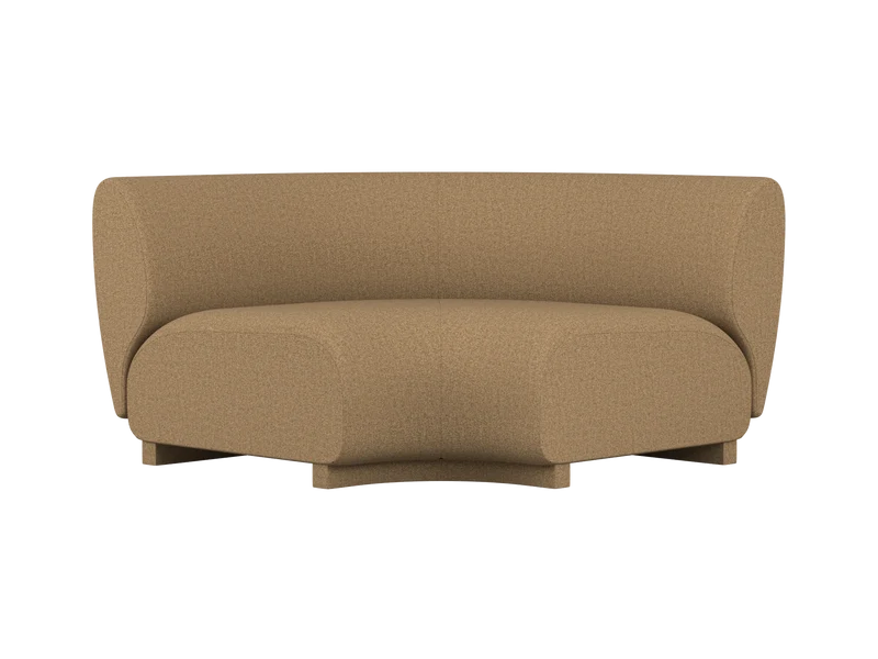 Rico Sofa Corner - Wide - Raw Bouclé - Tan