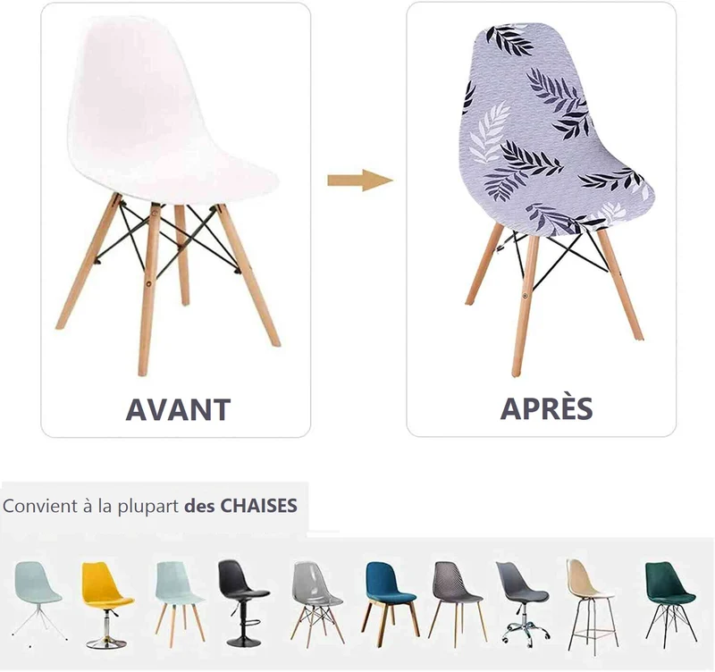 Housse de Chaise Scandinave - Purple