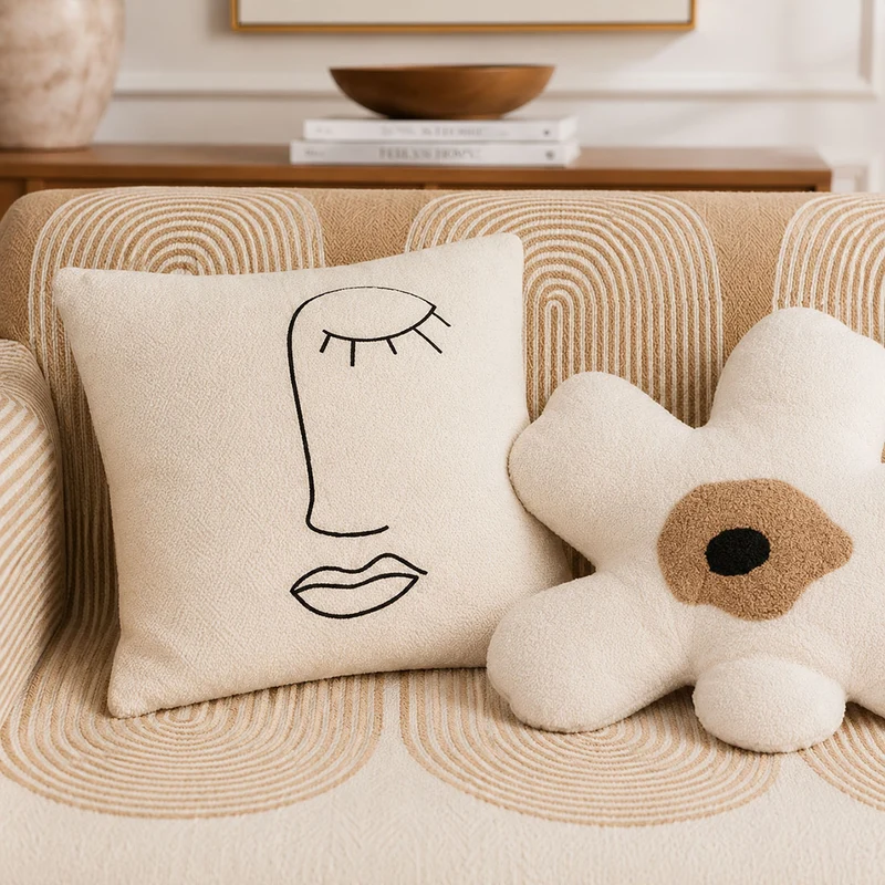 Jeté de Canapé Harmonie Beige