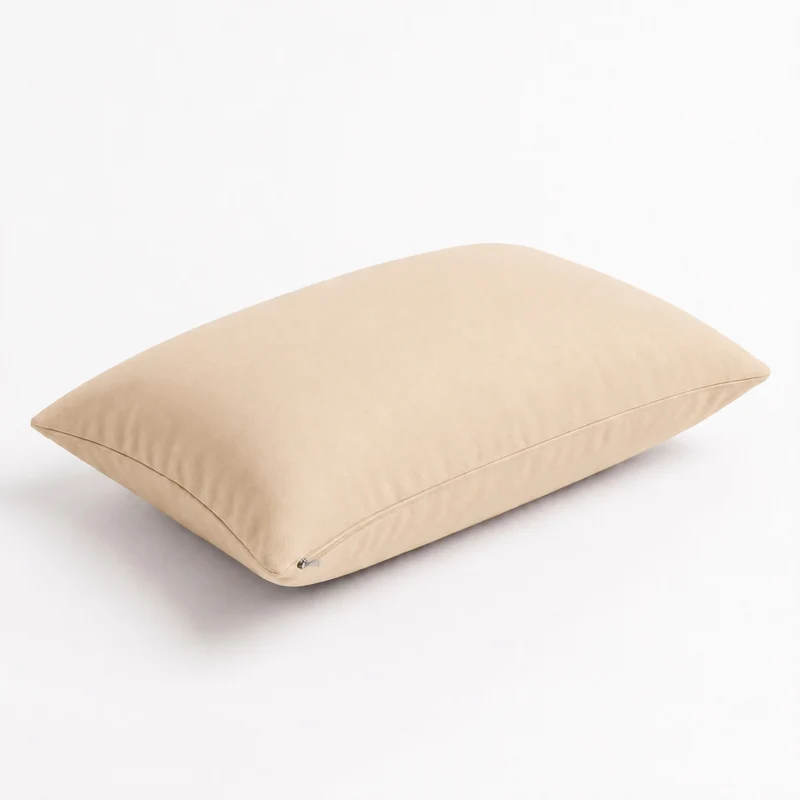 Lot de 2 Coussins d'Appoint 60x35 Beige - Déco Jardin & Déhoussable