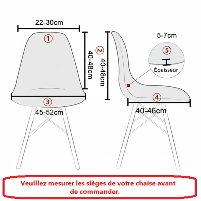 Housse de Chaise Scandinave - Zola