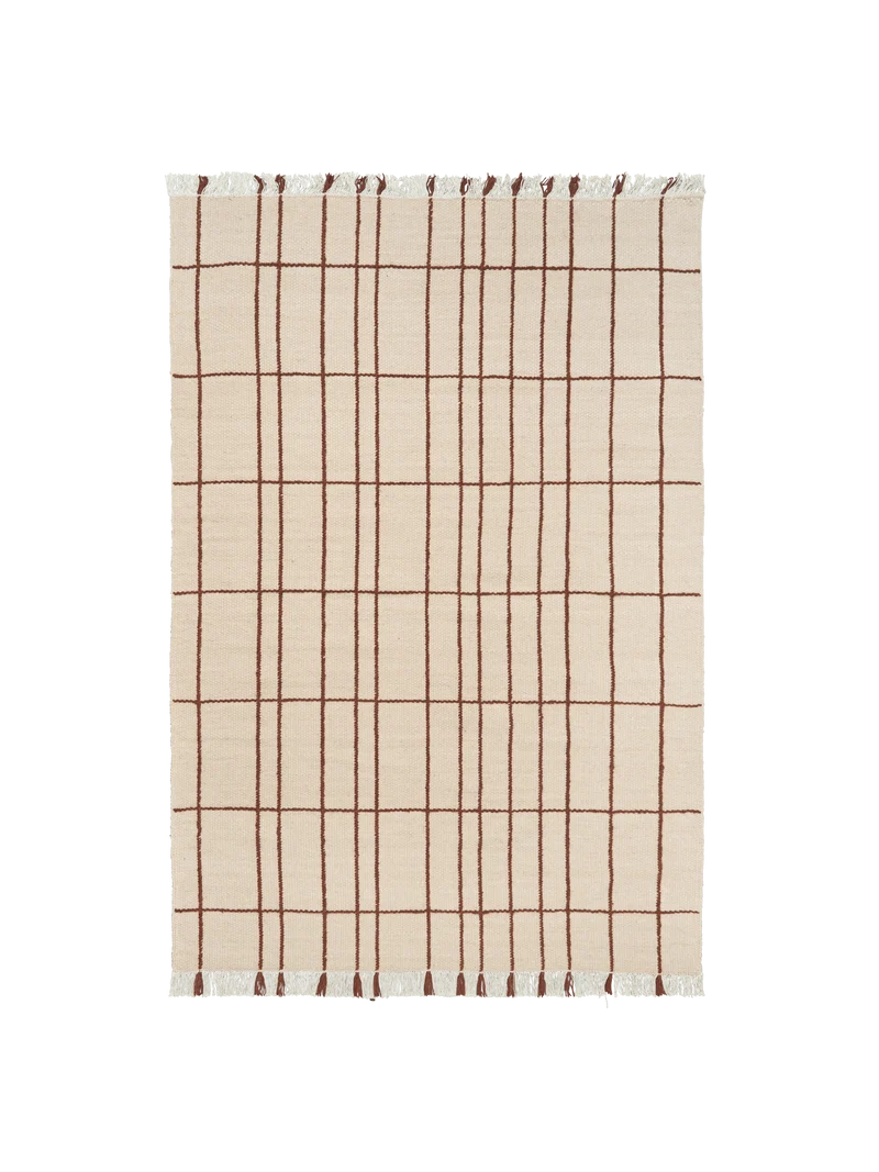 Sen Rug - Parchment/Chestnut